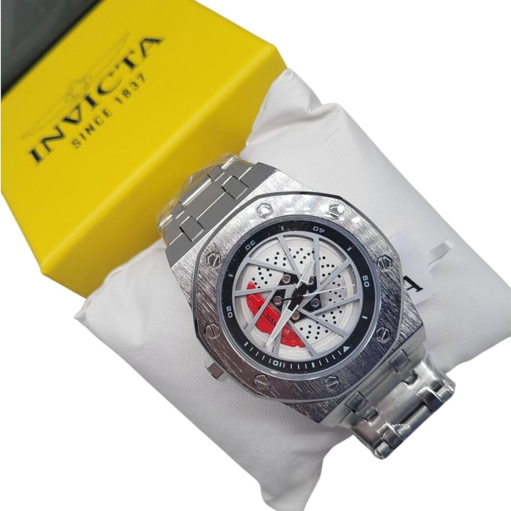 Invicta Speedway Rim 69485 Men's Racing Watch Brake Caliper Steel